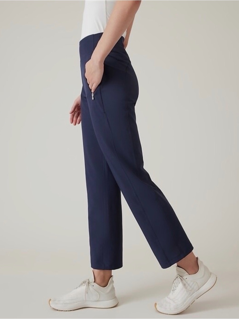 Athleta Fairway High Rise Golf Pant Navy Size 6 Cropped Athletic Trouser